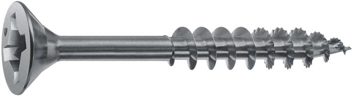 Spax Flat Head Deck Screws - HCR coating (silver)