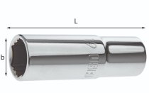 (235 XLC3)-1/2" Dr Deep Grip Sockets for Wheel Bolts (3pc)(USAG)