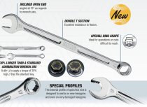 (441.13)-Grip Series Mid-length Combination Wrench-13mm (USAG)