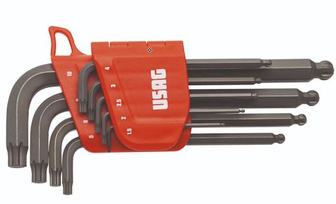 (280 X/S9)- 9pc X-Grip Metric Hex Key Set (w/ball tip)(USAG)