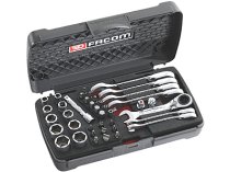 (467S.BOX) -Compact Metric Ratcheting Comb Wrench & Socket Set (Limited supply)