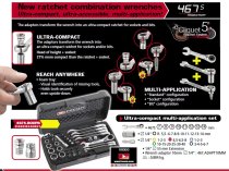 (467S.BOX) -Compact Metric Ratcheting Comb Wrench & Socket Set (Limited supply)