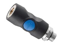 1/4″ Flow S1 Safety Coupler-3/8″NPT Male (″Industrial″ Profile)