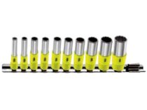 (REL.40UF) -1/4″ Dr 12pt Fractional Deep Socket Set (Fluorescent