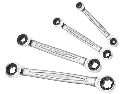 (464TX.J4) -Ratcheting Torx Ring Wrench Set (4pc)