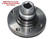 (D.143B)-3/4" Drive 6pt Wheel Hub Socket-36mm (OD=1.996") (Facom)