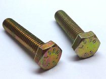 Hex Bolt (Lobo) -6x25mm Yellow Zinc (Bag of 10pc)(2 left)