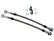 Fischer SS Brake Lines - 14″ Pair w/banjo fittings