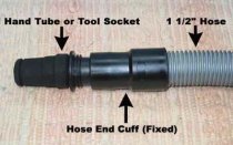 Hose End Cuff (Fixed)-for hand tube connection with 1 1/2" hoses