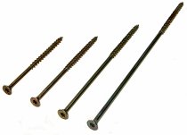 #14 x 7" (6x180mm) Yellow Zinc Flat Head Torx (100pc)