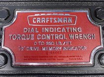 (9-44442) -Craftsman 1/2″ Drive Dial Indicator Torque Wrench