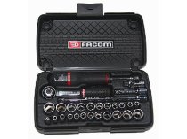 (R.420MUA) -1/4″ Drive Metric/Fractional Set w/RL.161 (Facom)