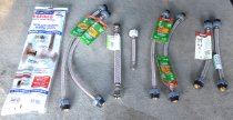 Assortment of Stainless Steel Household Hoses (10pc)