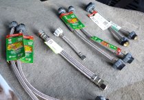 Assortment of Stainless Steel Household Hoses (10pc)