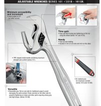 (101.15G)-Adjustable Wrench-15" (Comfort Grip w/Quick Adjust)