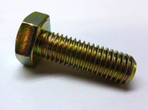 Hex Bolt (Lobo) -10x30mm Yellow Zinc (Bag of 10pc)