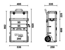 Beta C41H Tool Trolley (Red)(Pickup Only)