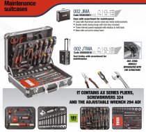 (002 JTMA)-181pc Maintenance Tool Set (Metric) w/Tool Trolley (USAG) (Freight)