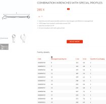 (441.JP12)-Grip Series Mid-length Combination Wrench Set-12pc (8-19mm) (USAG)