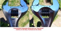 (101.4)-Adjustable Wrench-4" (Chrome w/Quick Adjust) (Facom)