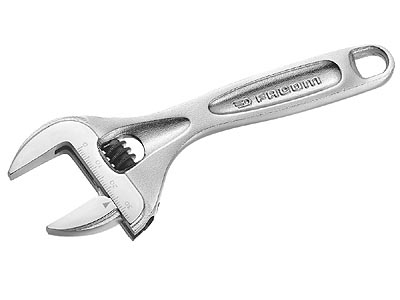 (113AS.6C)-Slim Profile Wide Opening Adjustable Wrench-6" (USAG)