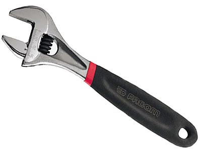 138A.30 Facom, Facom Strap Wrench, 760 mm Overall, 125mm Jaw Capacity,  Metal Handle, 876-4872