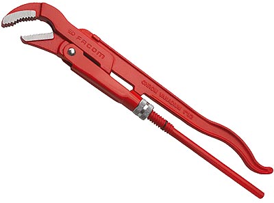 (120A.1P)-Swedish style Pipe Wrench-45° (1\")
