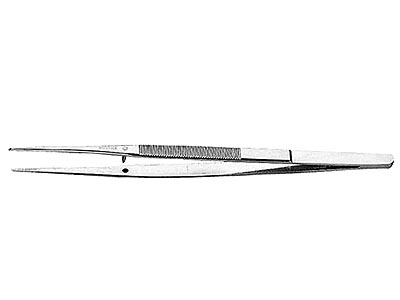 (149) -Tweezer-Long Straight w/Serrated Tips (stainless steel)