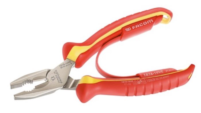 (187A.16VE) -Insulated Combination Pliers-165mm