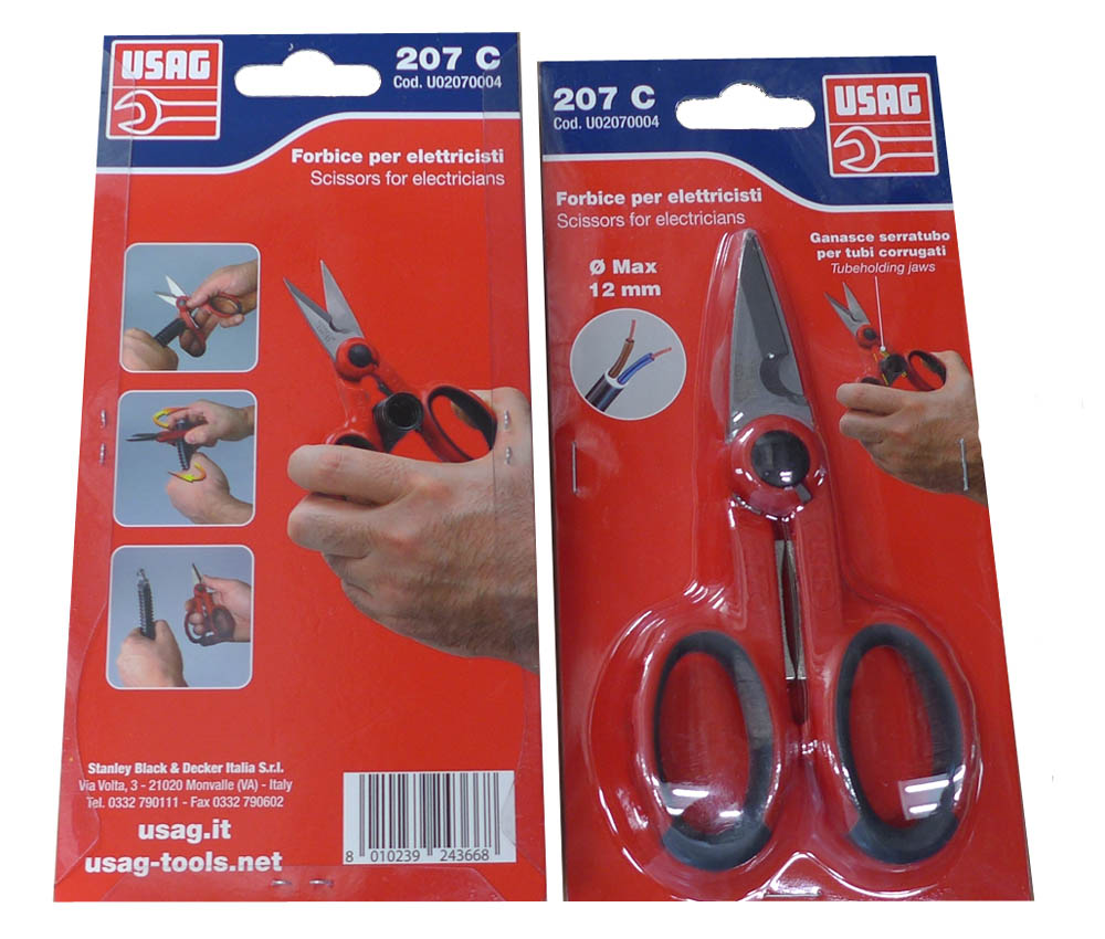 841A.4)(207 C )-Electrician's Sheathed Scissors (USAG)