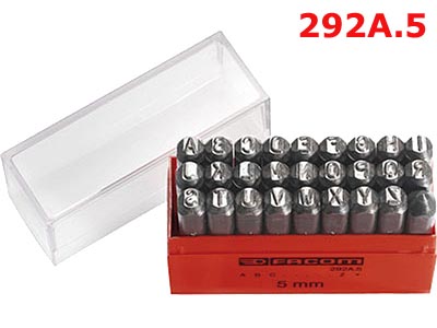 (292A.6) -Punch Set-Letters (size=6mm) - 27pc set