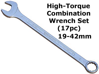 (40LA.JE17)-Combination Wrench Set (Extra Long)-17pc (19-42mm)