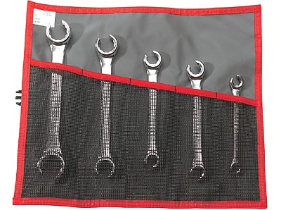 (43.JE5T)-Flanged Flare Nut Wrench Roll Set (43 Series)(7-19mm)