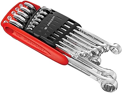 (440.JP12)-12pc Combination Wrench Clip Set (7-24mm)(Facom)