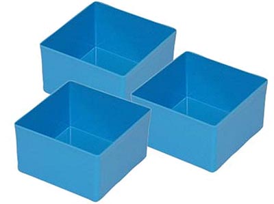 Plastic Storage Boxes (Blue)-for Classic Systainers (3pc)(1 left