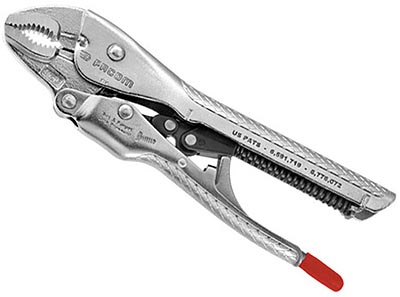(580.6) -Auto Lockgrip Angled Nose Pliers-6\"