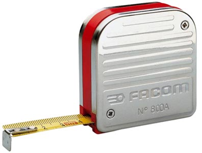 (800A.216) -Stainless Steel Body Tape Measure (2m)