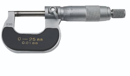 (806.C25)-Outside Micrometer (0-25mm)(1/100mm Accuracy)(USAG)