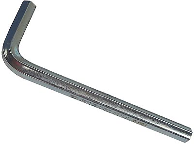 (82H.4,5) - Hex Key (short)-4.5mm (NOS-silver zinc)