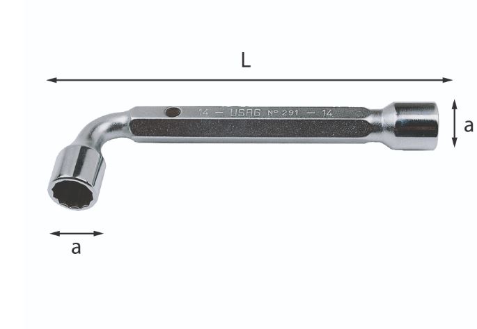 (92F.8) -Forged Angled Box Wrench-8mm (USAG)