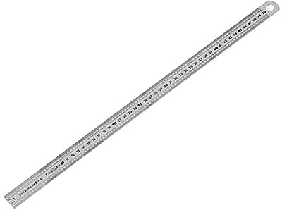 (DELA.1056.500)-Stainless Steel 2-Sided Ruler (500mm, 1/2mm)(U)