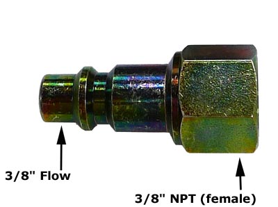 3/8" Flow Air Plug (3/8" NPT Female)(Industrial)