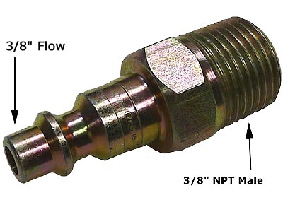 3/8" Flow Air Plug (3/8" NPT Male)(Industrial)