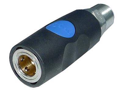 3/8\" Flow S1 Safety Coupler-1/2\"NPT Male (\"Industrial\" Profile)