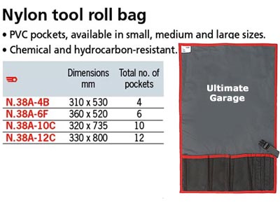 (N.38A-12C)-Nylon Tool Roll-12 Pockets (330x800mm)