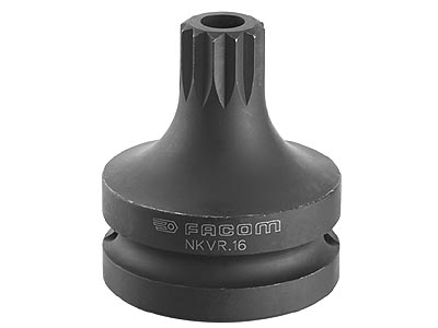 (NKVR.16)-3/4" Drive Tamper Proof XZN Impact Socket-M16 (Facom)