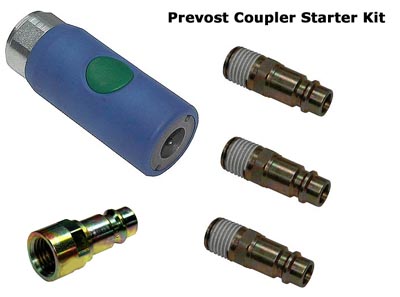 Prevost Hi-Flow Coupler Starter Kit-1/4" NPT Female