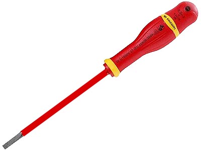 (A8x200VE)-Insulated Slotted Screwdriver-8x200mm (1G)(Facom)