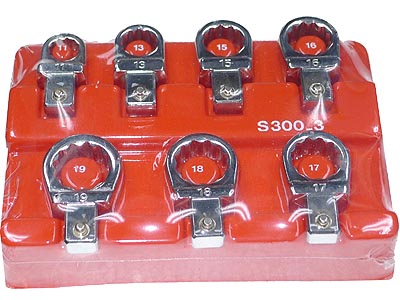 (S.300-3)-Torque Wrench 7pc Ring End Attachment Set (11-19mm)