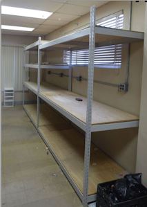 Commercial Grade Shelving (2 sections, 7 shelves)(pickup only)